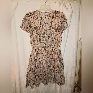 Grace & Co Cheetah Short Sleeve Dress Size 8